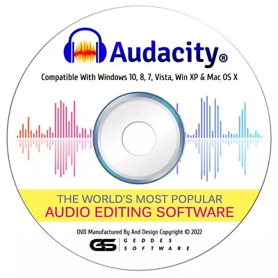 Audacity® 2023 Newest Professional Pro Audio Music Recording Editing Software... • $29.65