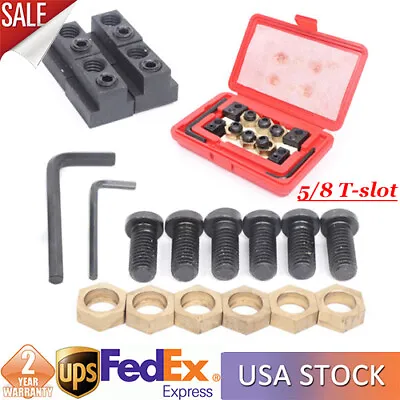 High Quality 5/8  Eccentric T-Slot Clamping Kit Milling Machine Work Table18Pcs • $41.80