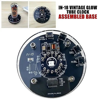 $20.75 • Buy IN-18 Vintage Glow Tube Clock NIXIE Clock Electronic Vacuum Tube Clock AssemblRh