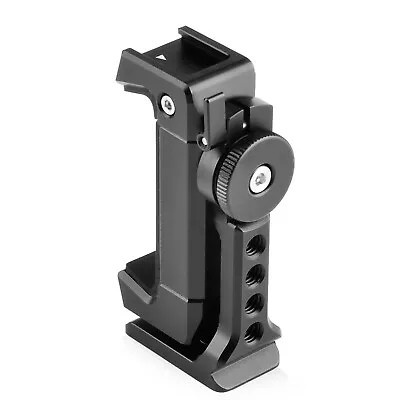 $25.93 • Buy Smartphone Tripod Mount Adapter Universal Metal Phone Clip Holder W/ Cold Shoe