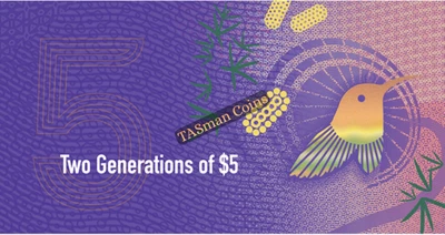 $77.50 • Buy Two Generations RBA $5 Banknote Folder Old & New 2016 Australian Currency
