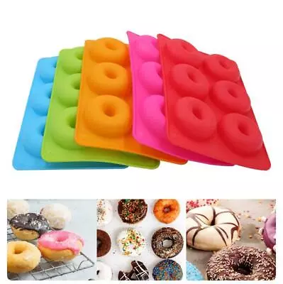 Silicone Donut Mold Baking Pan For Pastry Chocolate Fondant Mold DIY Baking Tray • $14.45