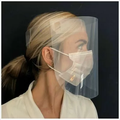 £299.99 • Buy Full Face Covering Visor Mask Shield Protection Reusable Eye Mouth Safety Guard