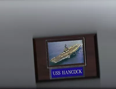 Uss Hancock Plaque Cv-19 Navy Us Usa Military Aircraft Carrier Ship • $4.99