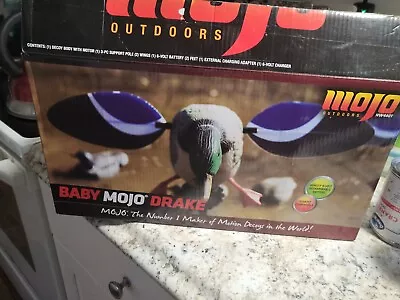 Mojo Outdoors Baby Mojo Mallard Drake Motorized Spinning Magnetic Wing Decoy  • $37