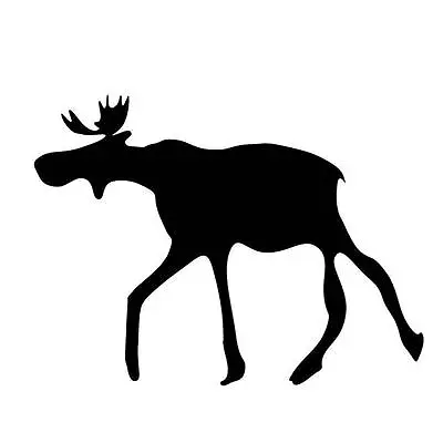 Elk Moose Funny Animal  Silhouette Decal Car  Sticker • $2.26