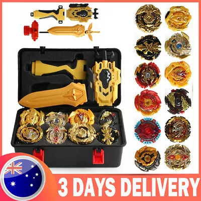 12X Beyblade Gold Burst Kit Spinning With Grip Launcher+Box Children's Day Gift！ • $37.89