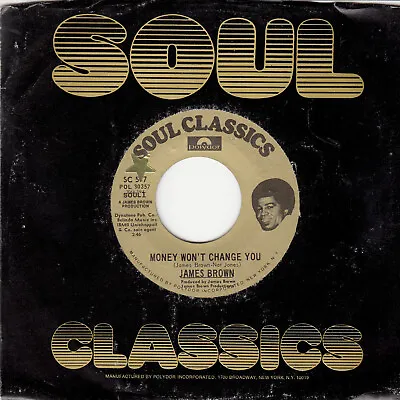 £0.99 • Buy James Brown *money Won't Change You/ Try Me* 1972 Us Soul Classics Funk N Mint