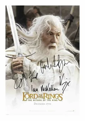 Lord Of The Rings - The Return Of The King Cast Autograph Signed Pp Photo Poster • £6.89