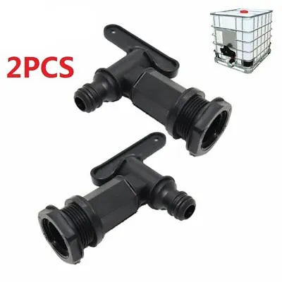 Beer Hoze Lock Replacement Water Butt Tap For IBC Adapter Hose Fitting For 2pcs • £3.83