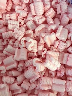 Packing Peanuts Shipping Anti Static Loose Fill 60 Gallons 8 Cubic Feet Pink • $33