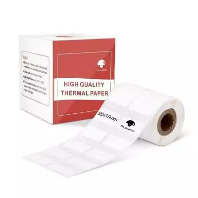 Phomemo White Square Self-Adhesive Paper 20mm*10mm Thermal Label | 600pcs • $6.50