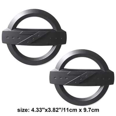 2x Black Z Emblem Car Front Rear Trunk ABS Badge For Fairlady 350Z 370Z Z33 34 • $15.70