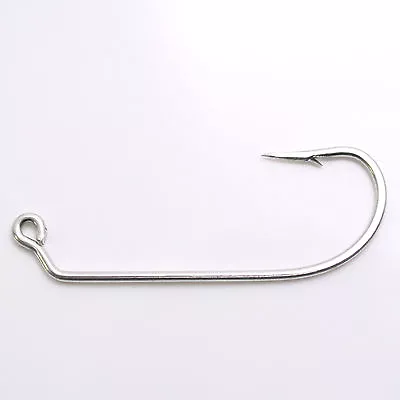 100 - Eagle Claw 413 Sea Guard O'Shaughnessy Heavy Wire Fishing Jig Hooks • $22.99