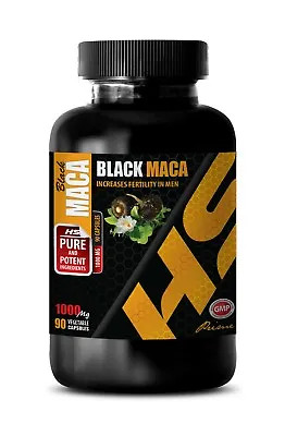 Athletic Performance Supplements - BLACK MACA 1000mg - Brain Booster Supplements • $19.67