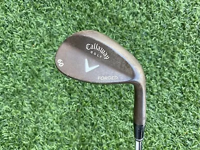 Callaway Forged Raw Lob Wedge 60 Degree Wedge Flex 35 Inch Good W/New Grip • $29.99