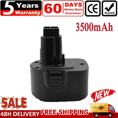 £8.99 • Buy For DEWALT DC9071 DE9074 DW9072 DE9071 DW979 397745-01 12V 3500mAh Ni-MH Battery