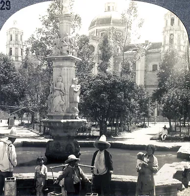 Keystone Stereoview Santo Domingo Plaza Church Mexico From 1930s T400 Set #T29 • $3.99