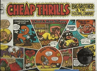 R. Crumb Cheap Thrills Big Brother & Holding Co Janis Joplin 180gr Rare Mono Lp • $39