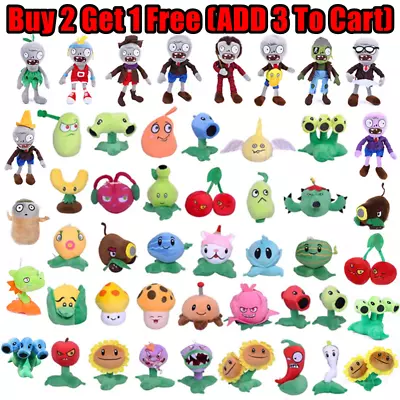 Plants Vs Zombies PVZ Figures Plush Baby Staff Toy Stuffed Soft Dolls 15cm-30cm • $18.99