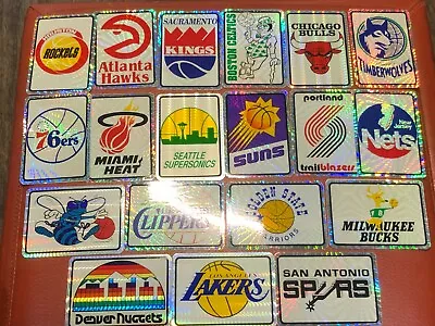 VTG 1990's NBA Basketball Prismatic Team Stickers Take Your Pick! Mix & Match! • $0.99