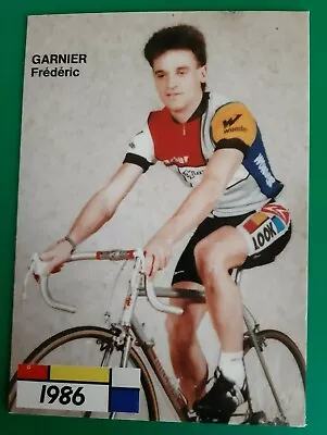 CYCLING Cycling Card FREDERIC GARNIER Team LA VIE CLAIRE WONDER 1986 • $4.24