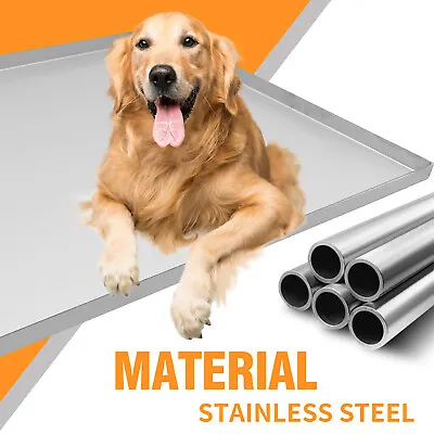 42.5'' Inch Metal Replacement Tray For Dog Crate Dog Poo Pan 304 Stainless Steel • $62.74