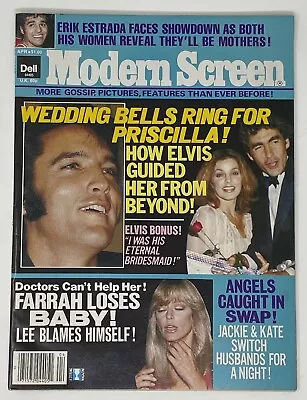 ELVIS PRESLEY Modern Screen Magazine April 1979 Priscilla Erik Estrada 70s • $9.99