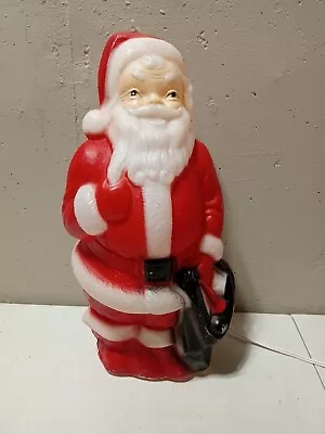 Vintage Empire Blow Mold Santa Claus 1968 Christmas Light Up 13  Indoor Outdoor  • $29.95