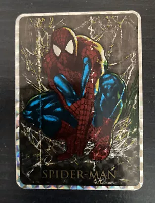 Spider-Man Vintage 1990s Foil Prism Vending Machine Sticker Marvel Masterpieces • $38.99