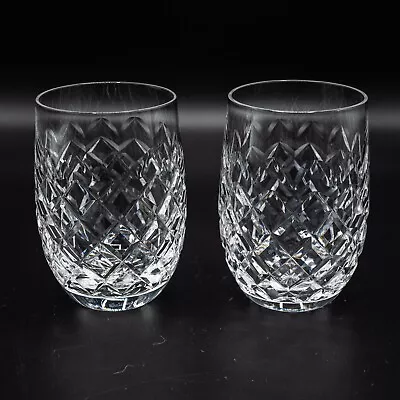 $250 • Buy Waterford Crystal Powerscourt 10 OZ Tumbler Glass Pair- 4 3/8  FREE USA SHIPPING