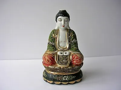 Well Made Early 20thC Japanese Satsuma Buddha Figurine Incense Burner C1930-1950 • £69.99