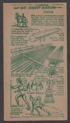 Straight Arrow Nabisco Card Cincha Book 3 #7 1951 • $9.99