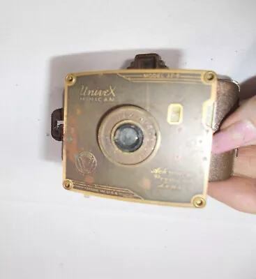 Antique Tiny Mini Folding Spy Camera Universal Co Univex Minicam Model AF-5 1938 • $28