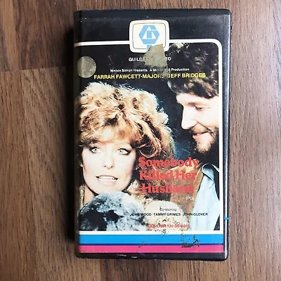 Rare VHS Video Pre Cert Farrah Fawcett Majors Somebody Killed Her Husband 1978 • £19.99