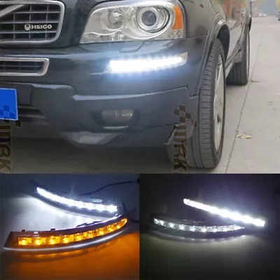 2x LED DRL Daytime Running Lights Turn Signal Fog Lamp For Volvo XC90 2007-2013 • $137.75