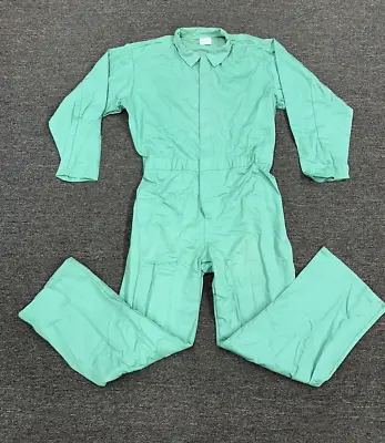 Green Coveralls Welding Mechanic Construction Jumpsuit ~ 100% Cotton ~ 3XL • $29.89