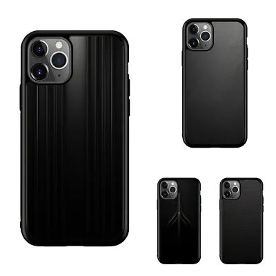 Sleek Minimalistic Black For IPhone 11 12 13 Pro Max Mini Trendy Case • $19.79