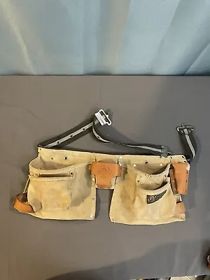 Rooster R-490 Suede Leather Carpenter’s Apron Tool Belt Nail Pouch Hammer Strap • $17.99