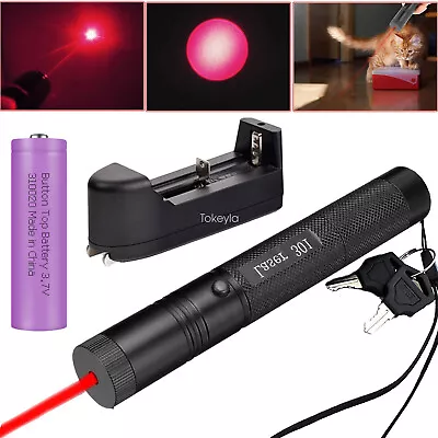 990Miles Rechargeable Laser Pointer Pen Red Light 532nm Visible Beam Lazer Set • $10.59