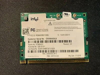 Intel WM3B2915ABG Mini PCI Wifi Wireless Card • $5.95