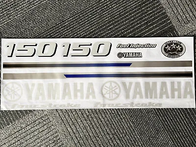 Decal Set Yamaha 150 Outboard Kit Sticker Yamaha 150 HP Four Stroke • $30.50
