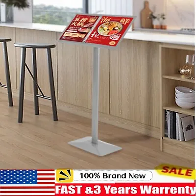 3.77FT Outdoor Aluminum Sign Poster Holder Floor Stand Display Menu Display  • $71.25