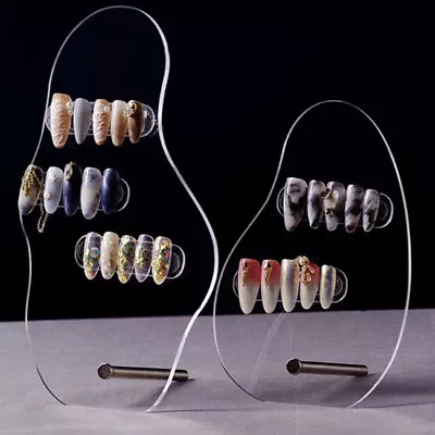 Irregular Acrylic Nail Art False Tips Display Board Shelf Display Stand Manic YK • $2.76