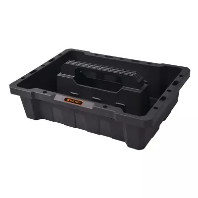 20.5'' Black Plastic Tote Tray WPerforated Slots Specifically Designed For Tools • $10.99