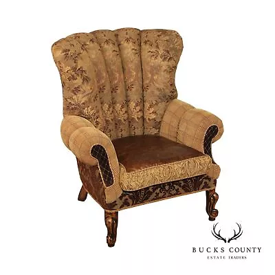 Jeff Zimmerman French Provincial Style Channel Back Armchair • $1495