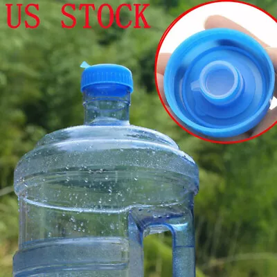 5×Reusable 3-5Gallon Water Bottle Jugs Screw Seal Cap Replacement Non-Spill Lids • $8.99