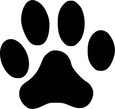 Paw Print Vinyl Sticker Decal Wildlife Animal Pets - Choose Size & Color • $3.16