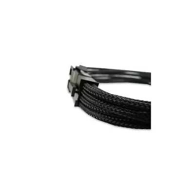 PQ292 Gelid Solutions Black Braided 8-pin EPS Extension Cable 300mm  30cm Cord • £8.59