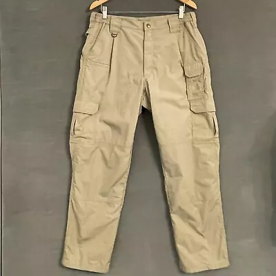 5.11 Tactical Taclite Ripstop Cargo Pants Mens 33x31 Tan Utility Work Outdoor • $19.99